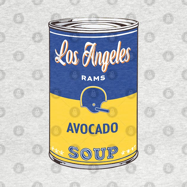 LA Rams Soup Can by Rad Love